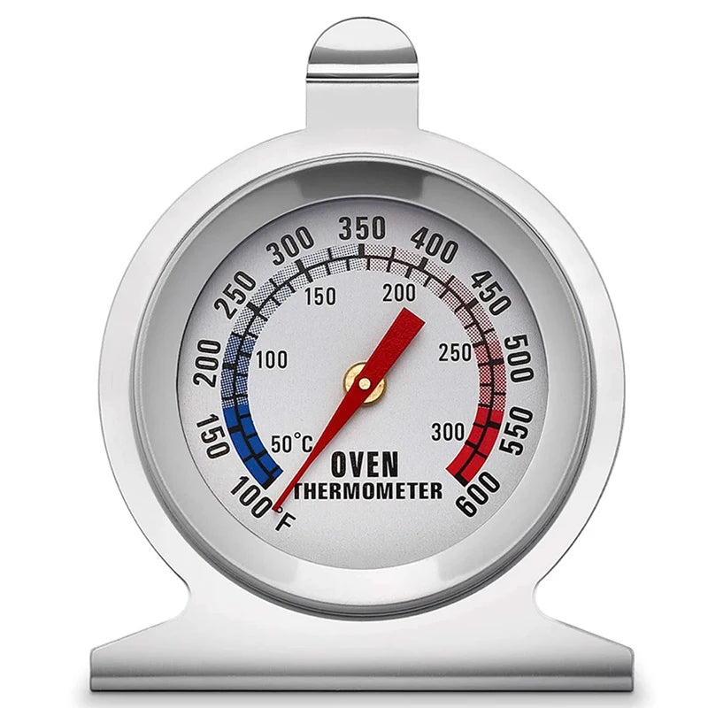 2 Kinds Kitchen Oven Thermometer Stainless Steel High Temperature Resistance Wide Range BBQ Meat Baking Thermometers