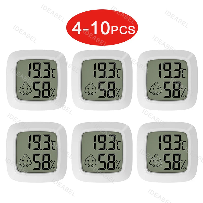 4-10PCS LCD Digital Indoor Convenient Temperature Sensor Humidity Meter Gauge Instruments thermometer Hygrometer Temperature