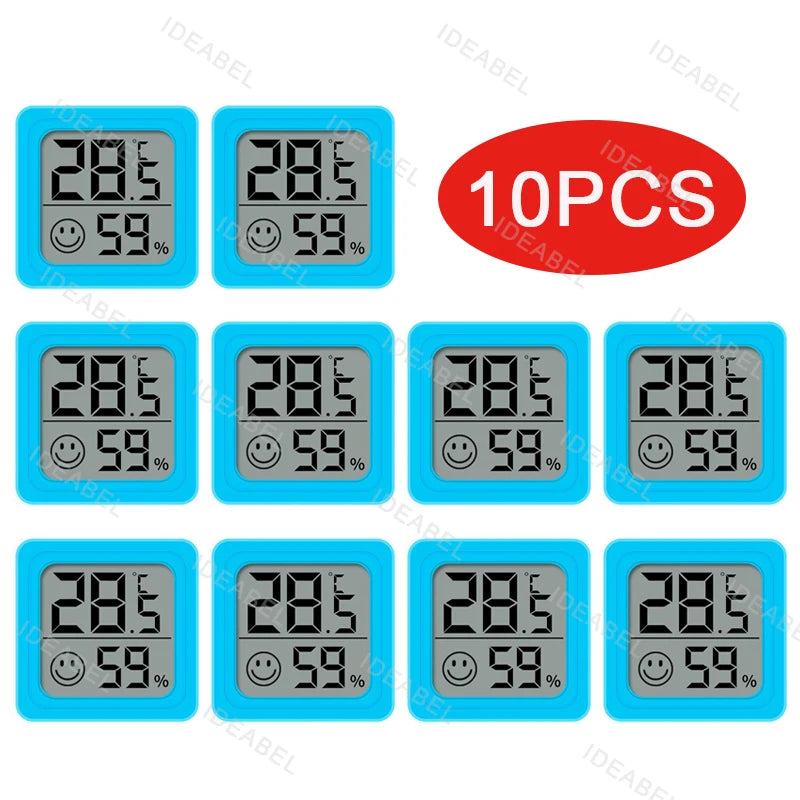 6-10pcs Digital Thermometer Hygrometer Indoor Mini Temperature LCD Electronic Monitor Hygrometer Outdoor Room Baby