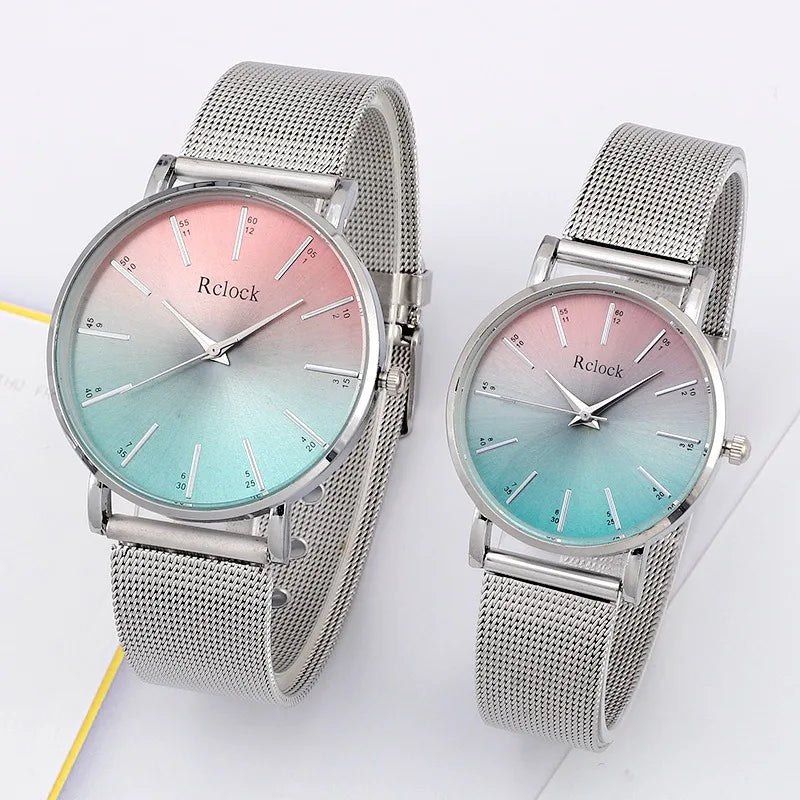 Couple Watches For Lovers Fashion Quartz Watches Men Women Waterproof Splash Resistant Wristwatch Lovers Watches