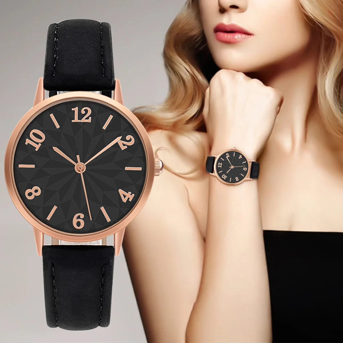 Women's Watch Quartz Dial Digital Watch Frosted Leather Strap Ladies And Girls' Watch reloj para dama nouveautés montres femmes