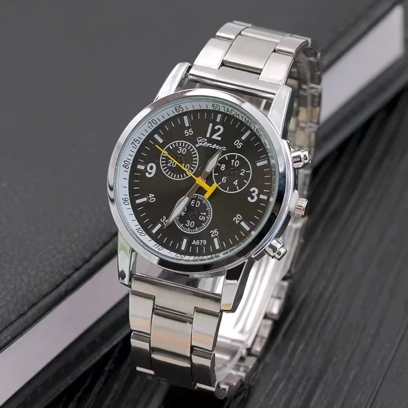 New Famous Brand Men Silver Quartz Watch Women Stainless Steel Watches Casual Unisex Clock Wristwatch relojes para mujer