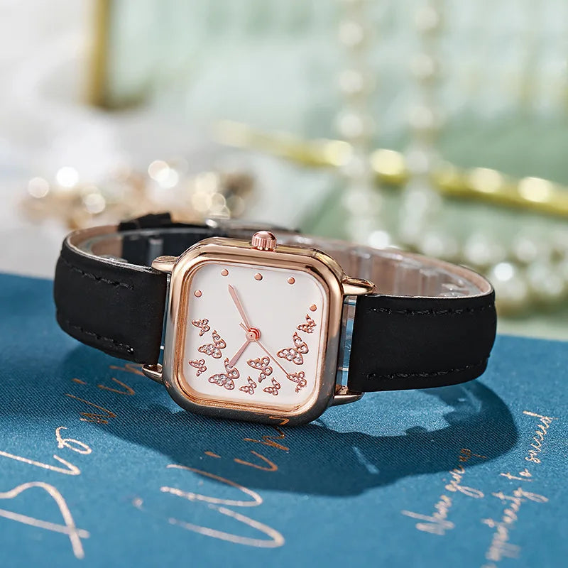 Women's Watch Leather Strap Wristwatch Quartz Watches Women Clock Casual Female Watches Gift Reloj Mujer relogios feminino