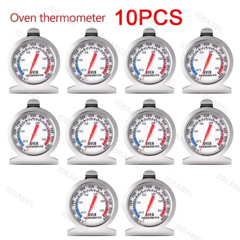 5-20PCS 2 Kinds Kitchen Oven Thermometer Stainless Steel High Temperature Resistance Wide Range BBQ Meat Baking Thermometers