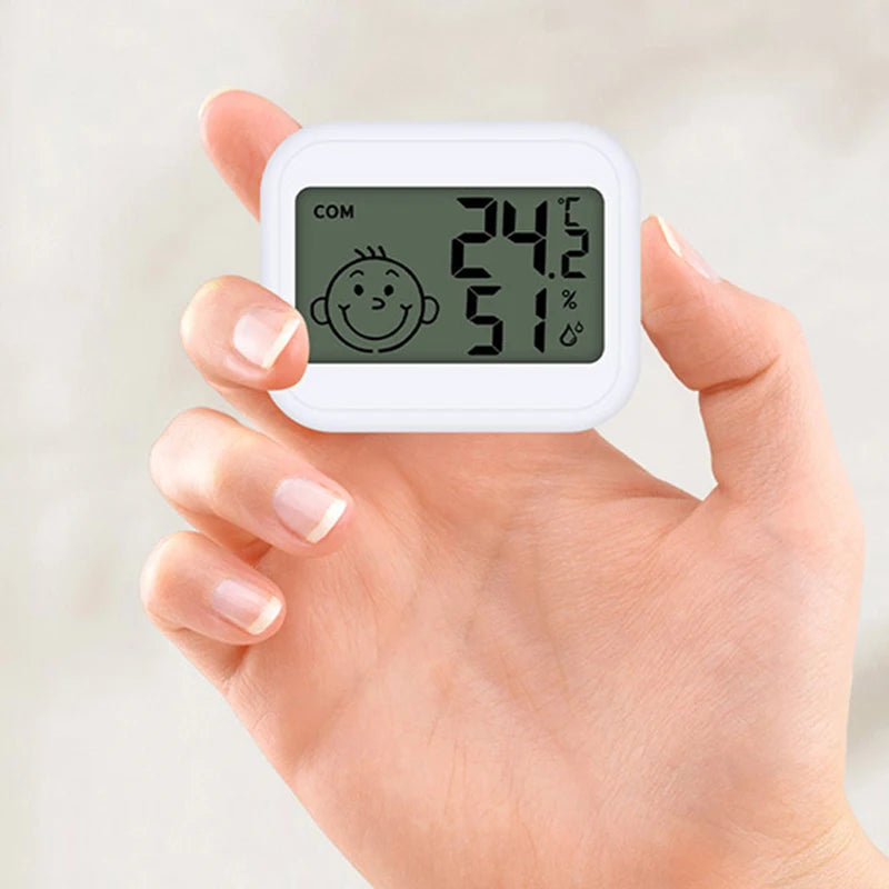LCD Digital Thermometer Hygrometer Indoor Room Electronic Temperature Humidity Meter Sensor Gauge Weather Station -50-+50℃